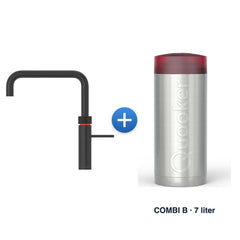 Quooker Fusion Square zwart met COMBI B reservoir