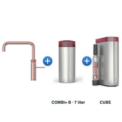 Quooker Fusion Square Rosé Koper met COMBI+ B reservoir en CUBE
