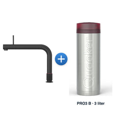 Quooker Front Mat Zwart met PRO3 B-reservoir