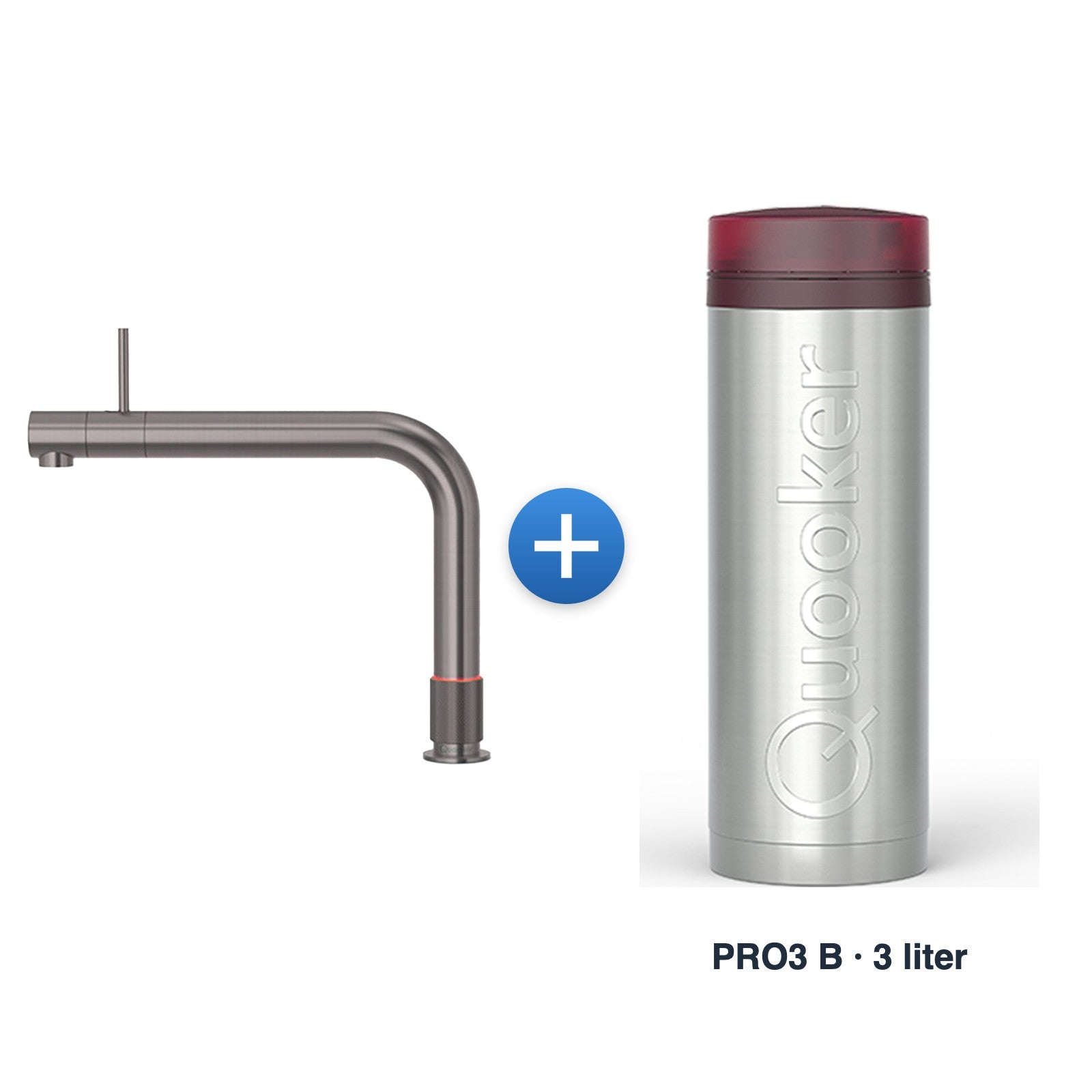 Quooker Front Gun Metal met PRO3 B-reservoir