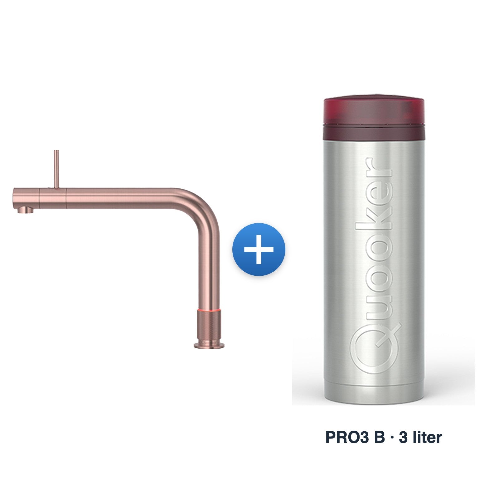Quooker Front Rosé Koper met PRO3 B-reservoir