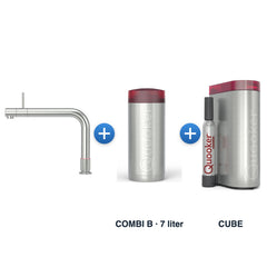 Quooker Front RVS met COMBI B-reservoir en CUBE