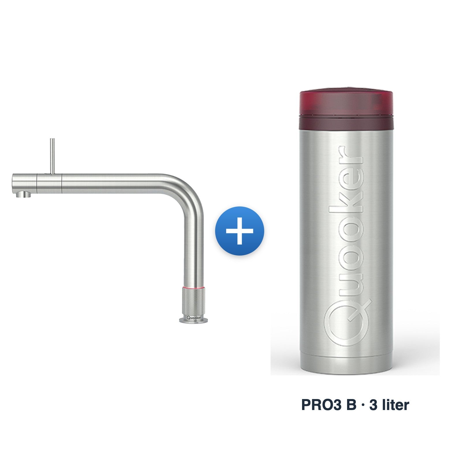 Quooker Front RVS met PRO3 B-reservoir