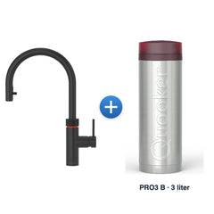 Quooker Flex Round Mat Zwart met PRO3 B-reservoir