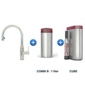 Quooker Flex Round Chroom met COMBI B-reservoir en CUBE