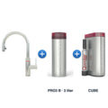 Quooker Flex Round Chroom met PRO3 B-reservoir en CUBE