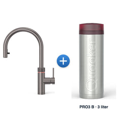 Quooker Flex Round Gun Metal met PRO3 B-reservoir