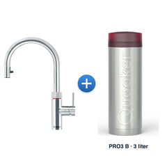 Quooker Flex Round RVS met PRO3 B-reservoir