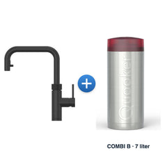 Quooker Flex Square Mat Zwart met COMBI B-reservoir