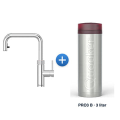 Quooker Flex Square Chroom met PRO3 B-reservoir