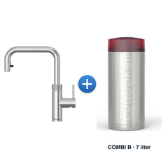 Quooker Flex Square RVS met COMBI B-reservoir