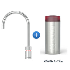 Quooker Nordic TwinTaps Round Chroom met COMBI+ B-reservoir