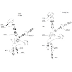 Damixa Parts Space Bath Mixer Tap 10100.00