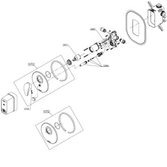 Damixa Onderdelen Space Douchekraan Inbouw Artikelnummer 10752.00
