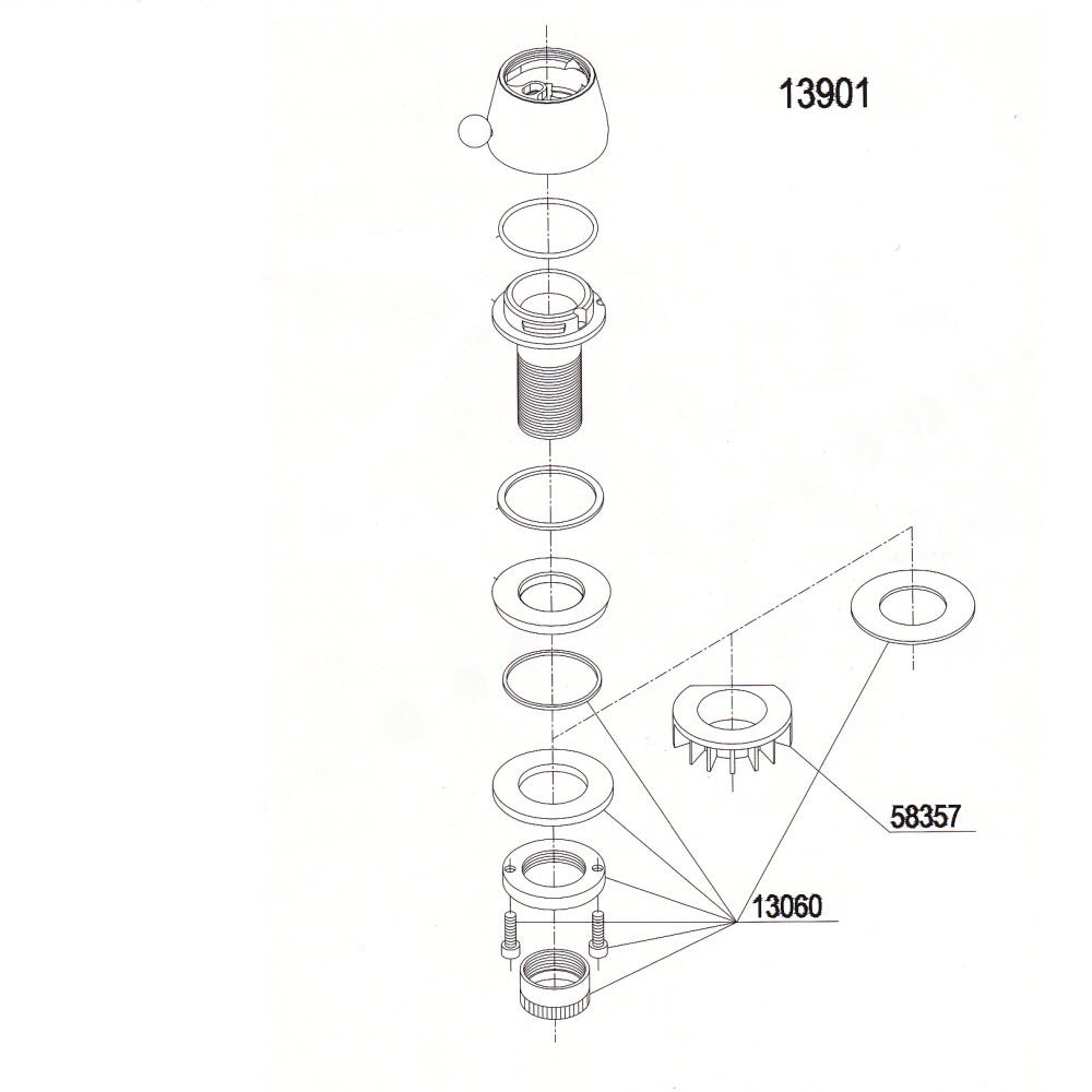 Damixa Onderdelen Kraan Adapter 13901.00