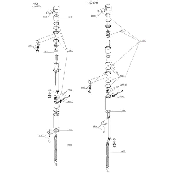 Damixa Parts Merkur Kitchen Faucet With Shut-Off Valve Dishwasher Article number 14001.00