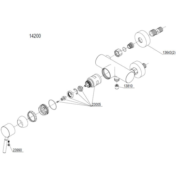Damixa Parts Merkur Shower Faucet 14200.00