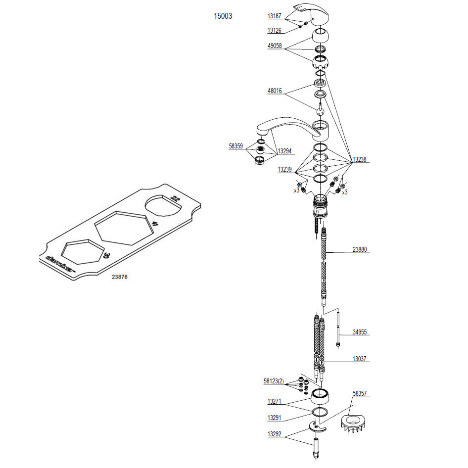 Damixa Parts Jupiter Kitchen Faucet (LOW PRESSURE BOILER) 15003.00