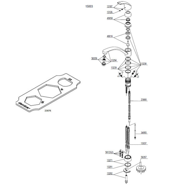 Damixa Parts Jupiter Kitchen Faucet (LOW PRESSURE BOILER) 15003.00