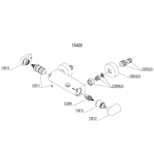 Damixa Parts Jupiter Shower Thermostat 15400.00