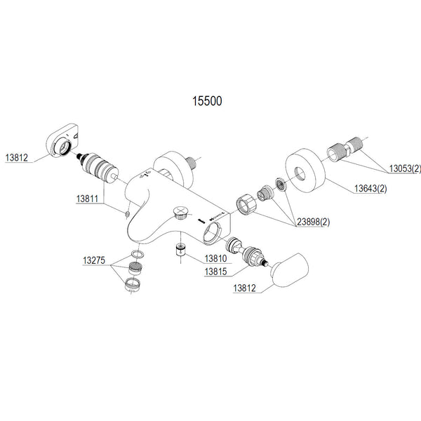 Damixa Parts Jupiter Bath Thermostat 15500.00 / 15577.00
