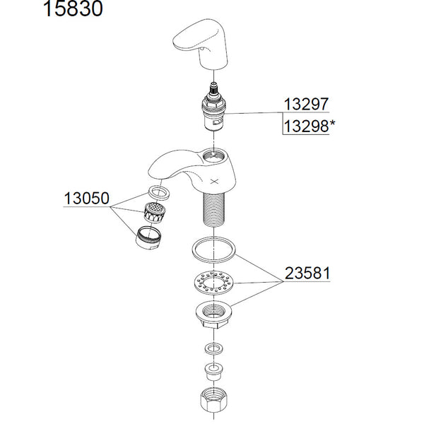 Damixa Parts Jupiter Fountain Tap 15830.00