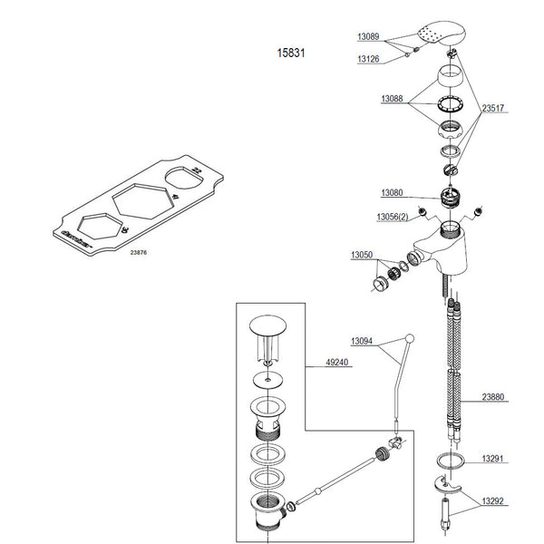 Damixa Parts Jupiter Bidet Tap 15831.00