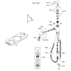Damixa Parts Jupiter Washbasin tap with pull-out head 15951.00 / 15961.00