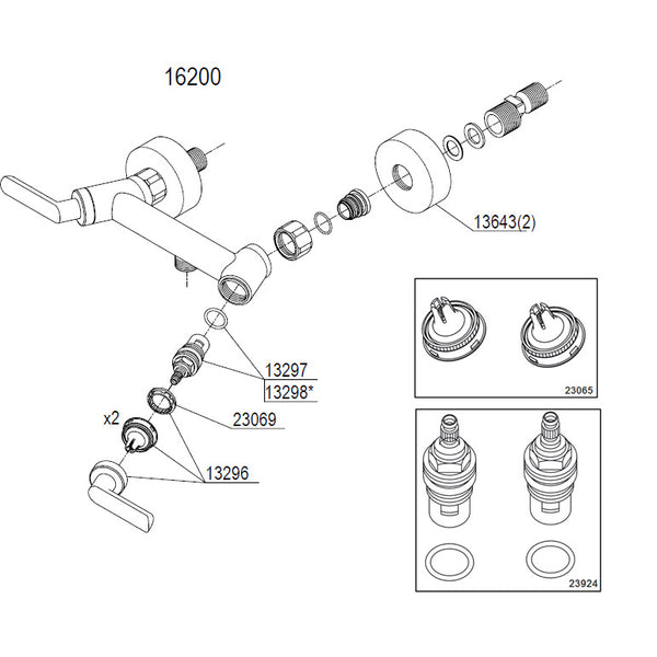 Damixa Parts Venus Shower Mixer Tap 16200.00
