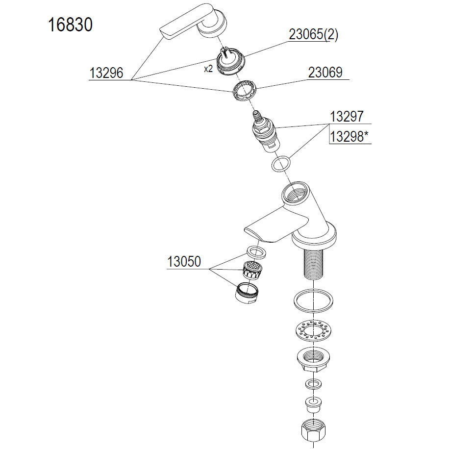 Damixa Parts Venus Fountain Tap 16830.00