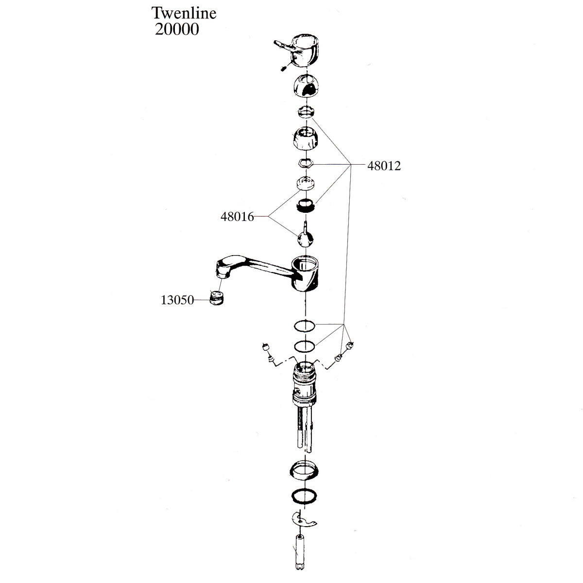Damixa Parts Twenline Kitchen Mixer Tap 20000.00