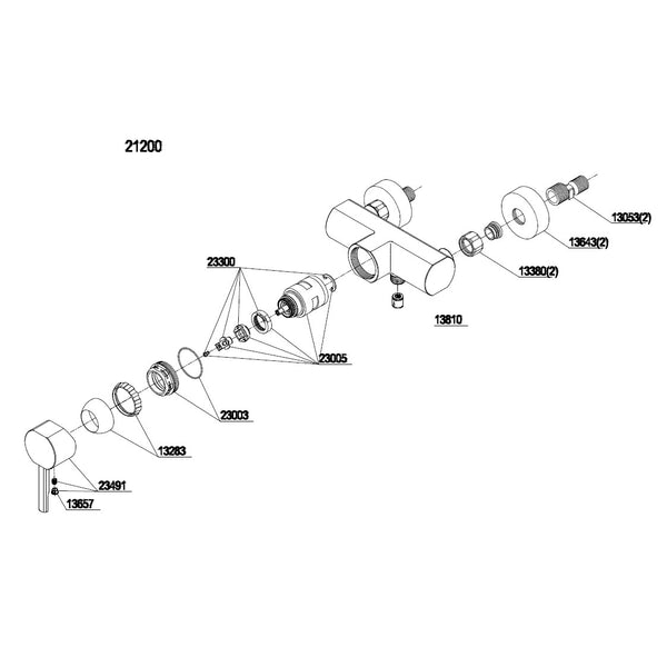Damixa Parts Luna / Planet shower mixer tap 21200.00