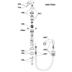 Damixa Onderdelen Saturn Kappersdouche 25062.00 / 25063.00