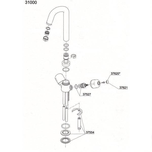 Damixa Parts Cascade Kitchen Faucet 31000.00
