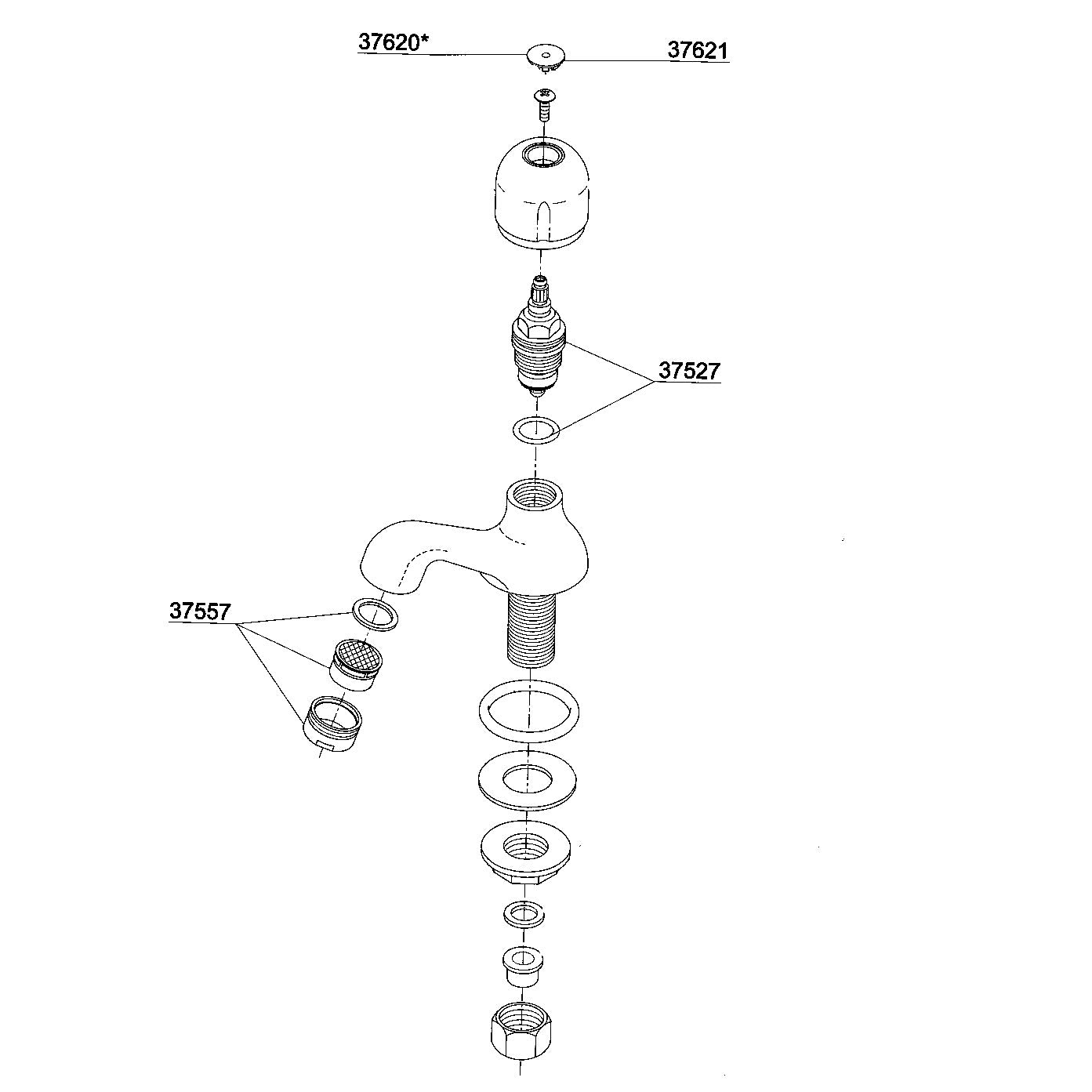 Damixa Parts Cascade Fountain Tap 31014.00