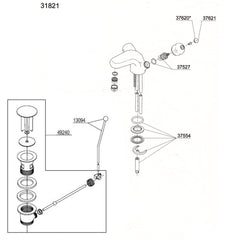 Damixa Parts Cascade Washbasin tap 31821.00