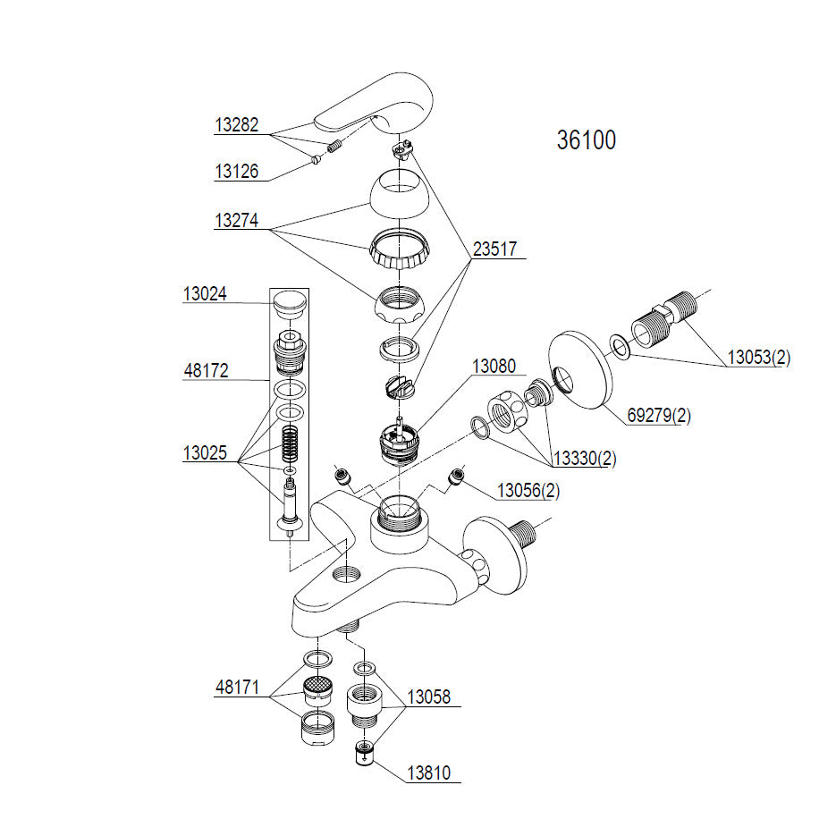 Damixa Onderdelen Superstar Badmengkraan 36100.00