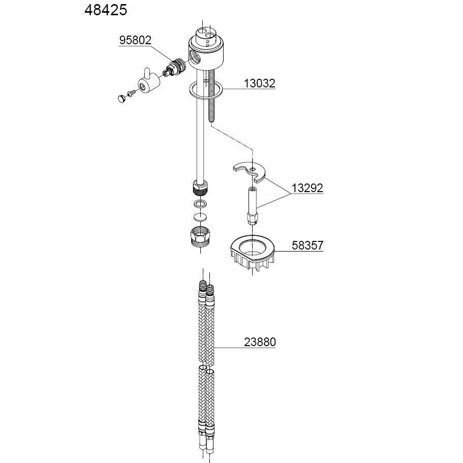 Damixa Parts Accessories Xchange with dishwasher stop valve 48425.00