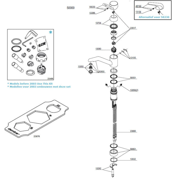 Damixa Parts Apollo Classic Kitchen Mixer Tap 50000.00