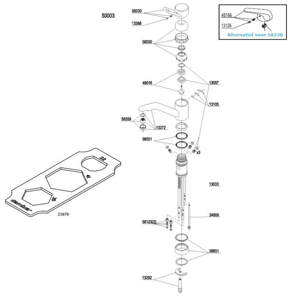 Damixa Parts Apollo Classic Kitchen Faucet (LOW PRESSURE BOILER) 50003.00