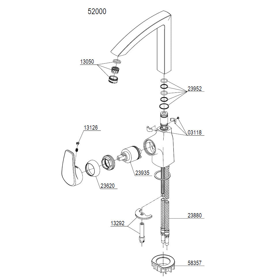 Damixa Parts Elara Kitchen Mixer Tap 52000.00