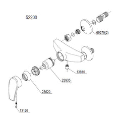 Damixa Parts Elara Shower Mixer Tap 52200.00