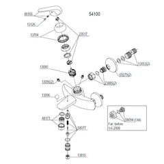 Damixa Parts Apollo Plus Bath Mixer Tap 54100.00