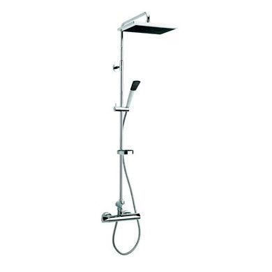 Damixa Onderdelen Slate Douchesysteem Chroom / Zwart Artikelnummer 57920.74 / 57923.74
