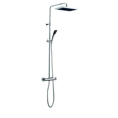Damixa Onderdelen Slate Douchesysteem Chroom / Zwart Artikelnummer 57922.74 / 57927.74