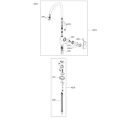 Damixa Parts Clover Kitchen Mixer Tap 60072.00 / 60077.00