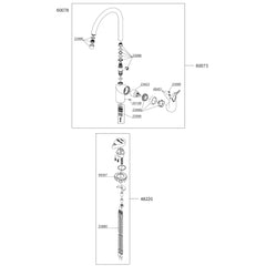 Damixa Parts Clover Easy Kitchen Mixer Tap 60078.00 / 60073.00