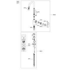 Damixa Parts Clover Basin Mixer Tap 60827.00 / 60817.00 / 60822.00