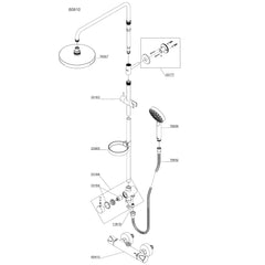 Damixa Parts Chimona Shower System With Diverter Article number 60910.00