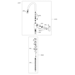 Damixa Parts Jupiter Trend Kitchen Mixer Tap 61077.00 / 61072.00